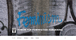 Desktop Screenshot of feministiskforskning.se