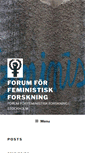 Mobile Screenshot of feministiskforskning.se